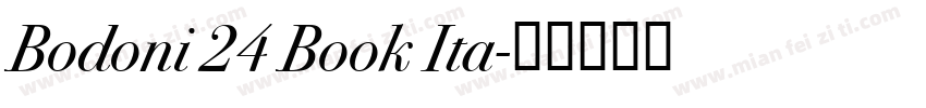 Bodoni 24 Book Ita字体转换